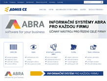 Tablet Screenshot of admis.cz